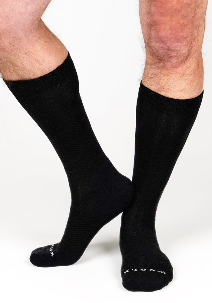 Mens Chandler Mid Calf Socks - Black