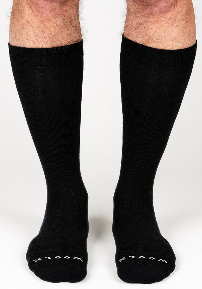 Mens Chandler Mid Calf Socks - Black