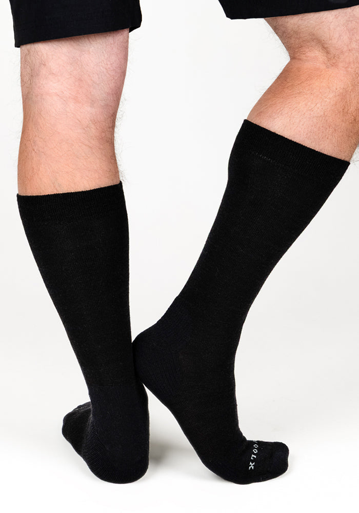Mens Chandler Mid Calf Socks - Black