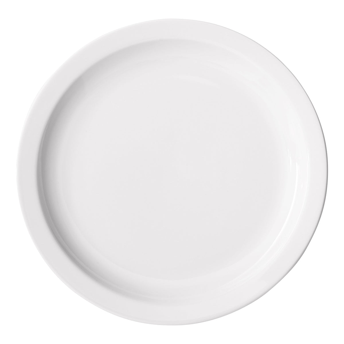 BPR-105NR - Birkhall Porcelain Narrow Rim Plate 10-1/2" dia. - White (12 Pieces/Case)