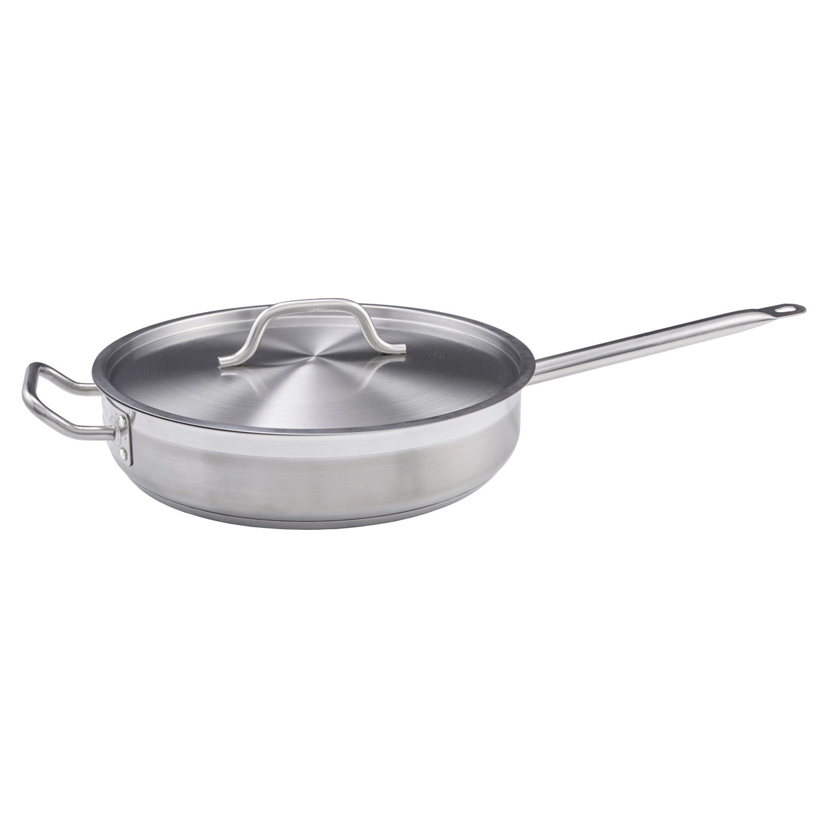 SSET-3 - Stainless Steel Saut Pan with Cover - 3 Quart