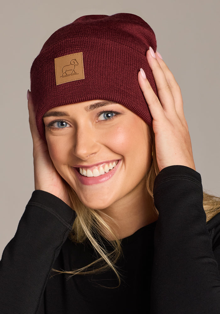 Baylor Beanie - Toasted Garnet