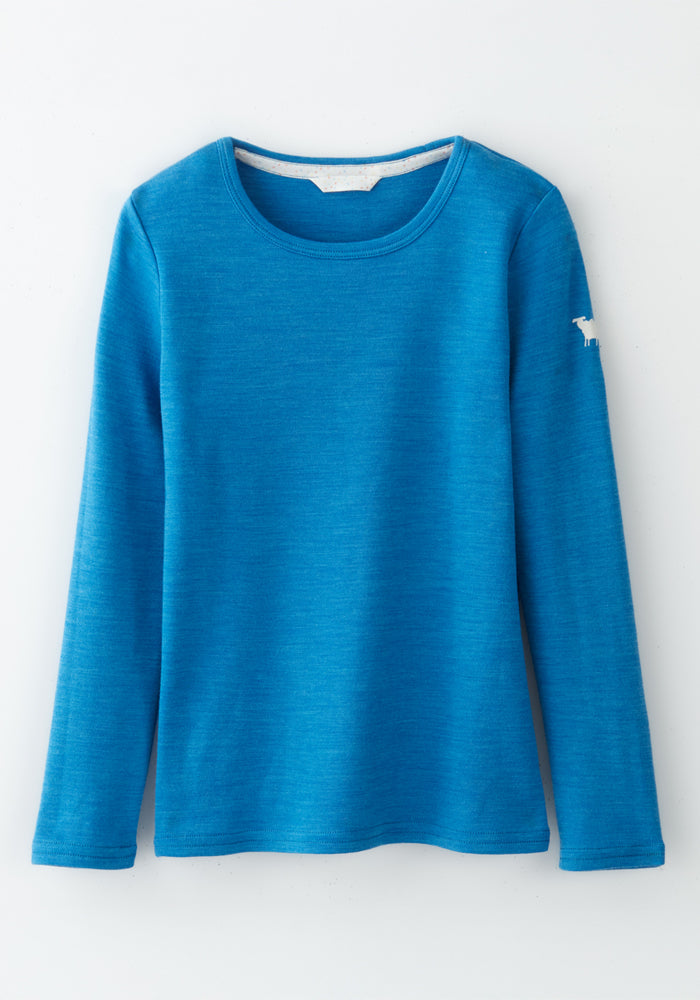 Kids Explorer Base Layer Top - Blue Razz