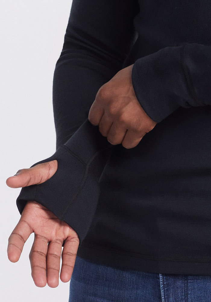 Glacier Long Sleeve Crew - Black