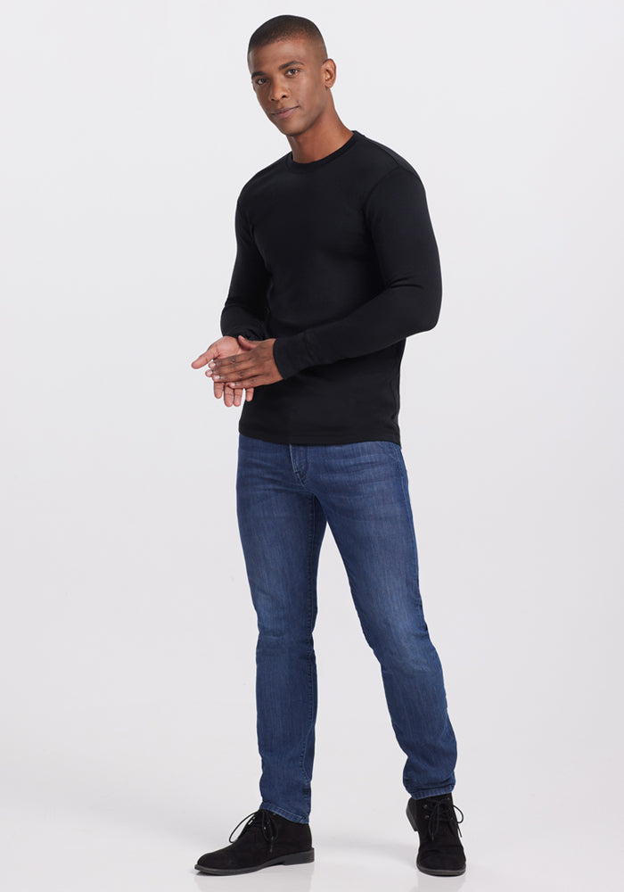 Glacier Long Sleeve Crew - Black