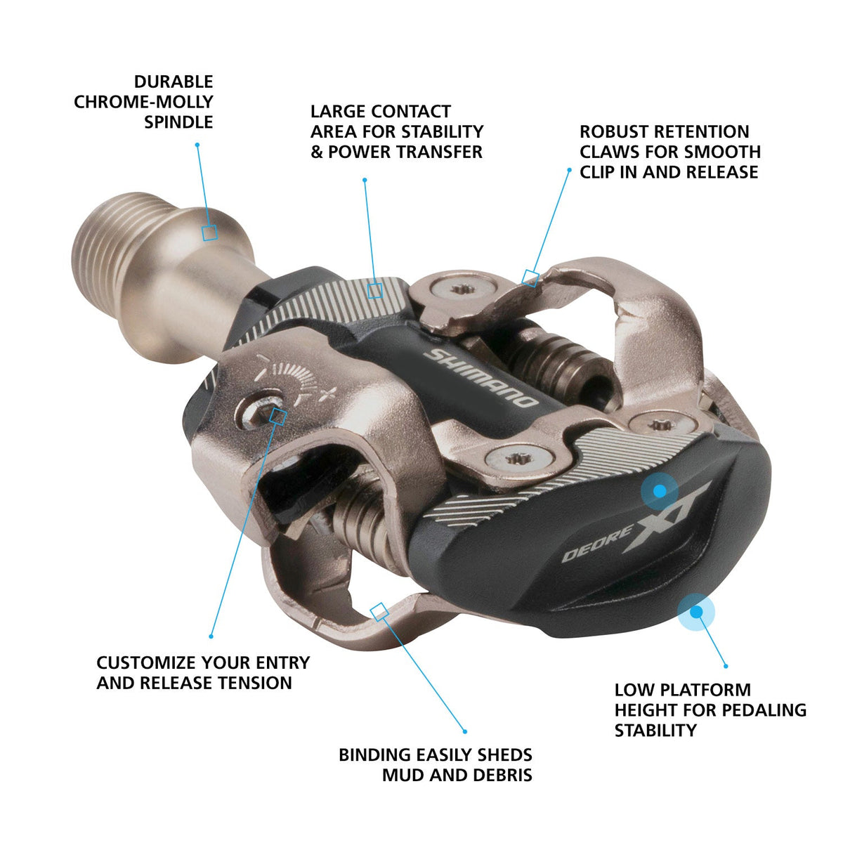 DEORE XT XC PD-M8100 Pedals
