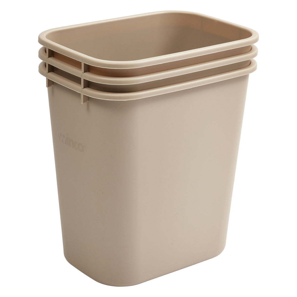 PWR-28BE - Waste Baskets - 28 Quart, Beige