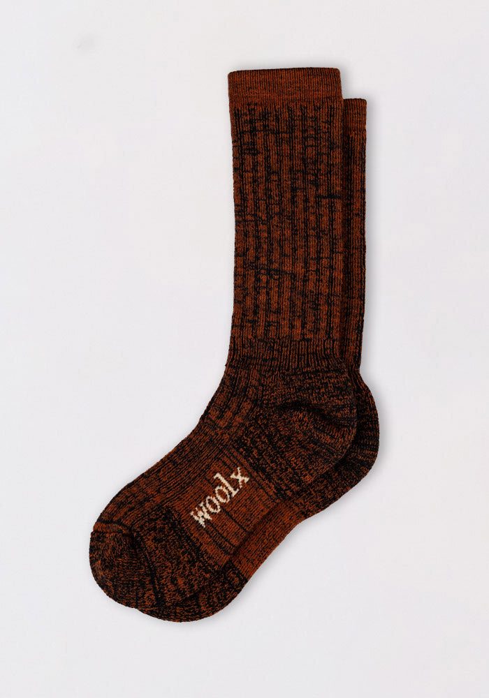 Mens Joey Mid Calf Socks - Cinnamon Spice