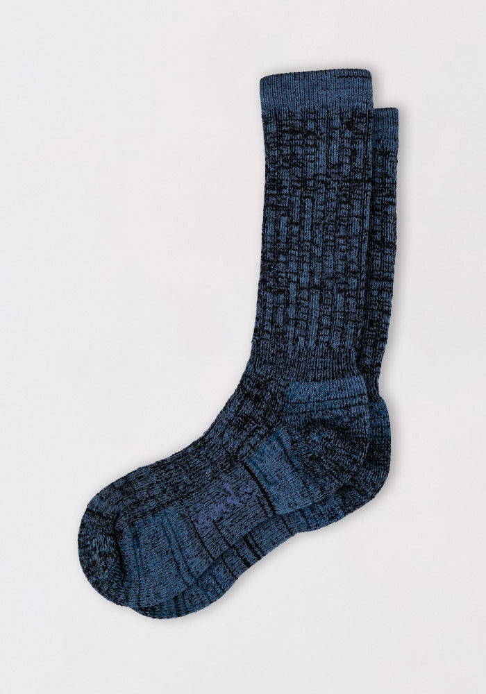 Womens Joey Mid Calf Socks - Steel Blue