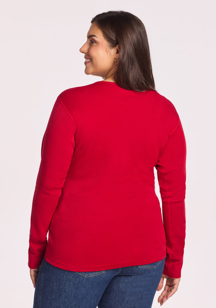 Hannah Long Sleeve Top - Maraschino Cherry