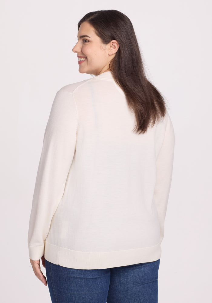 Gia Sweater - Dewdrop Pearl