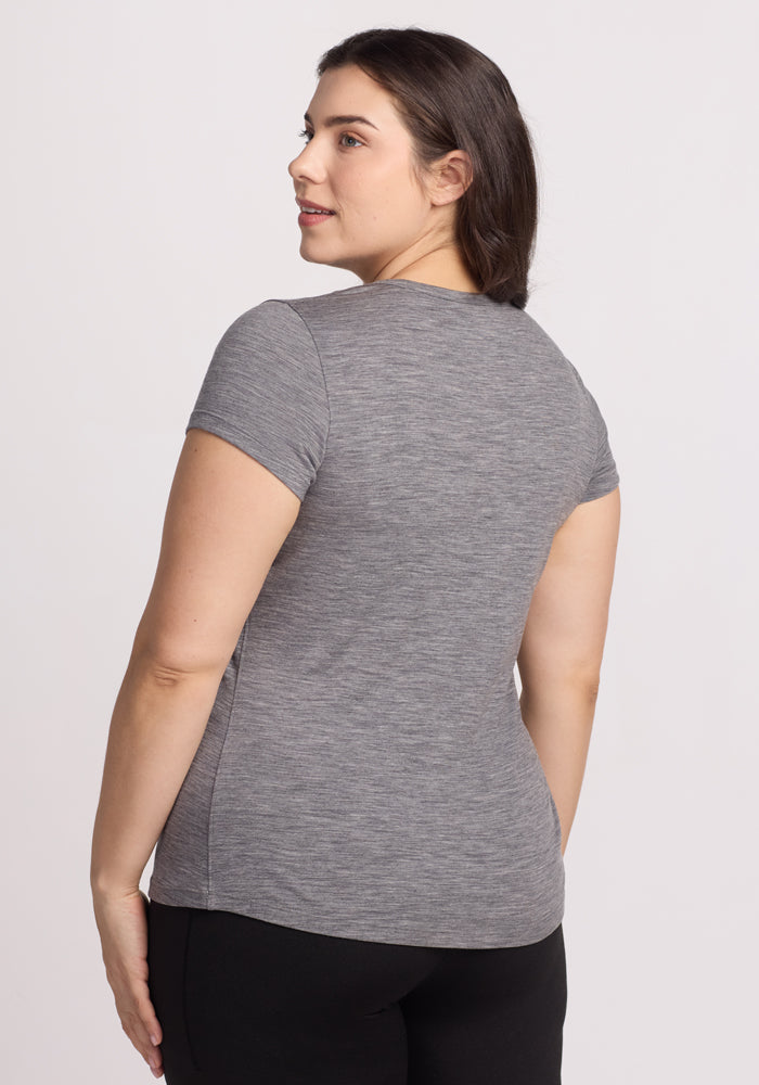 Addie Crew Neck - Graphite Heather