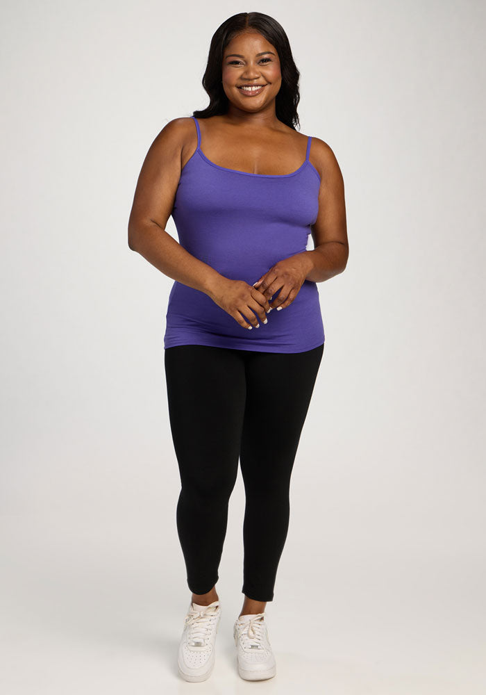 Teagen - Cami With Shelf Bra - Berry Indigo