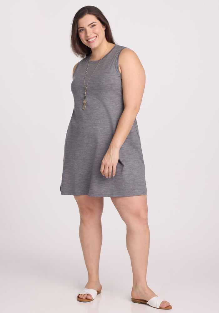 Clara Dress - Graphite Heather
