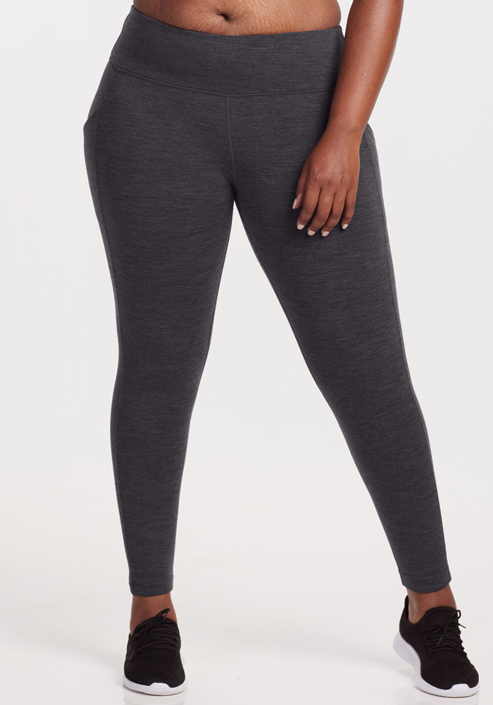 Piper Pocket Leggings - Cinder Melange