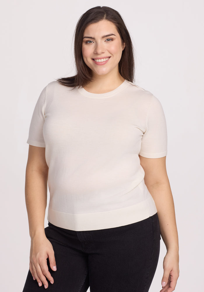 Anna Crew Sweater - Dewdrop Pearl