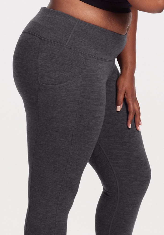 Piper Pocket Leggings - Cinder Melange