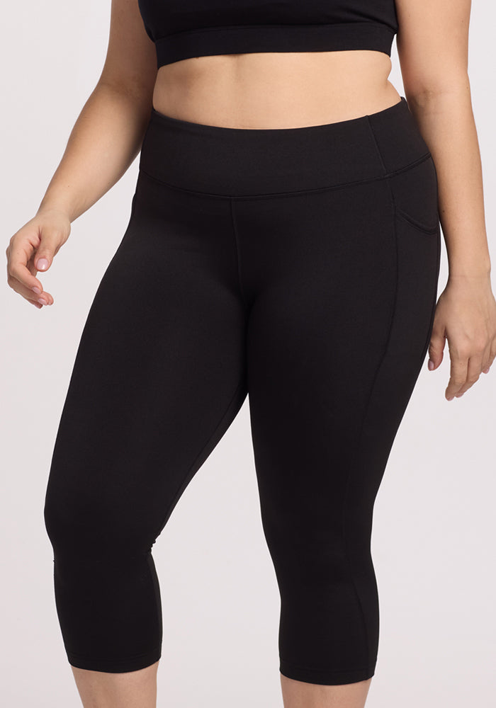 Merino Flex® McKenna Capris -Black