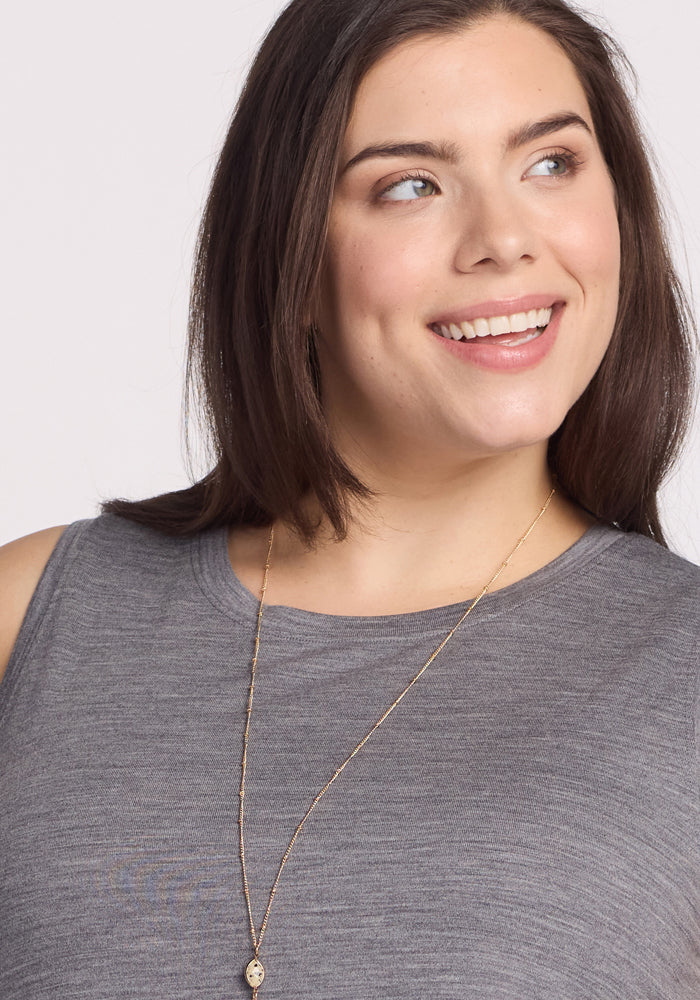 Clara Dress - Graphite Heather