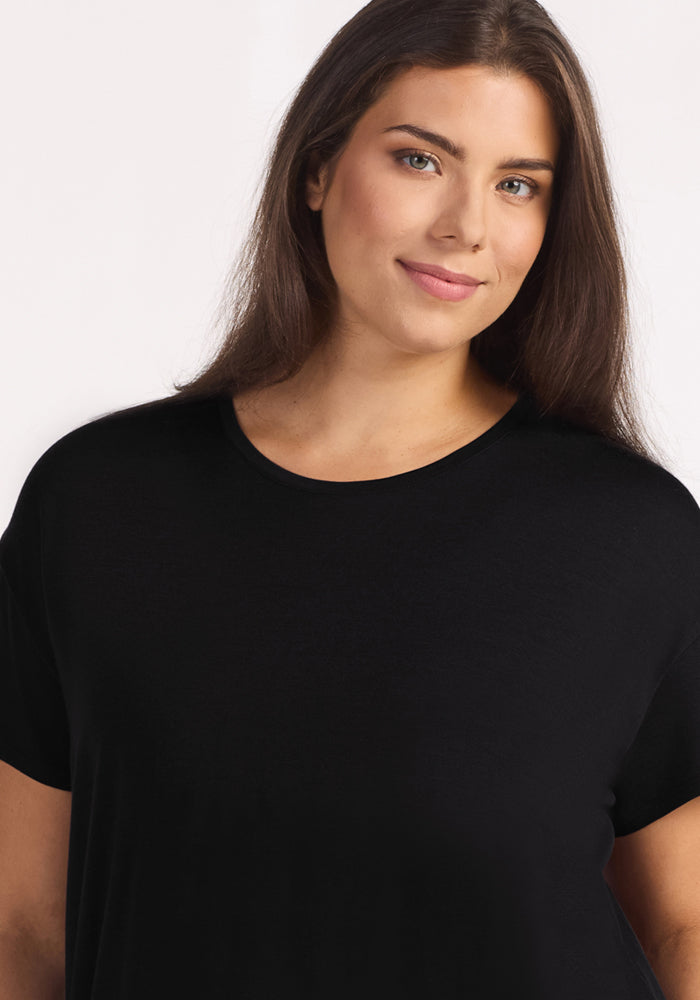 Billie Lounge Tee - Black