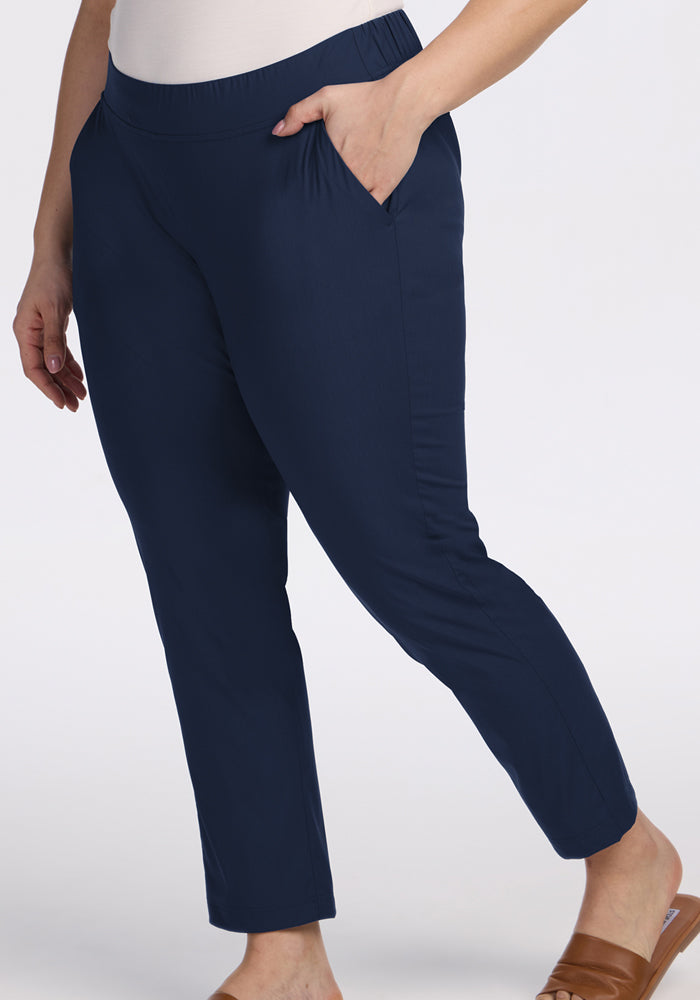 Nicole Tall Ankle Pant - Deep Navy