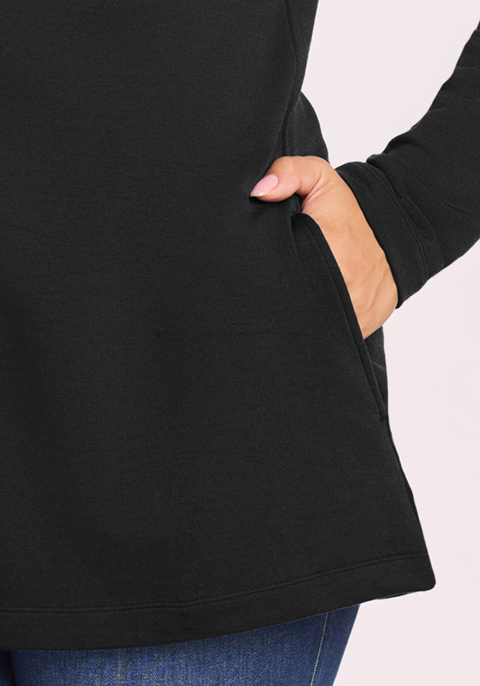 Edna Hooded Cardigan - Black