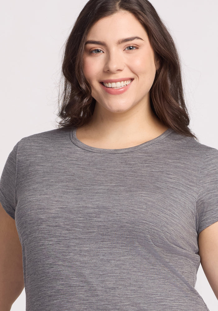 Addie Crew Neck - Graphite Heather