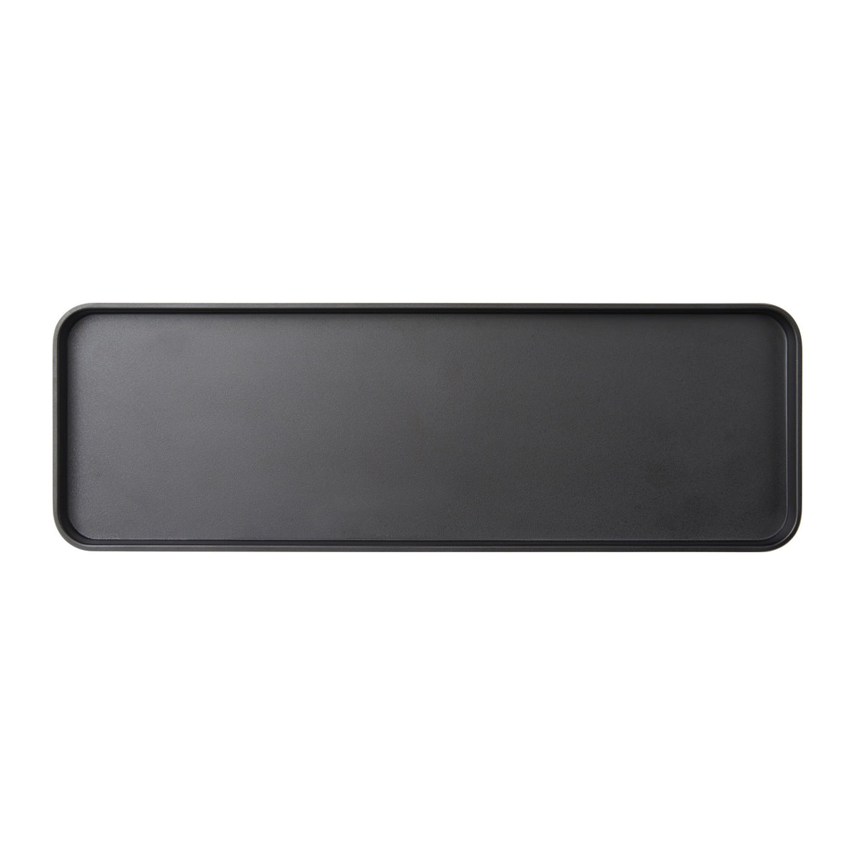 MMP-1806K - Melamine Platter, 18in L x 6in W x 1in H, Rectangular, Black