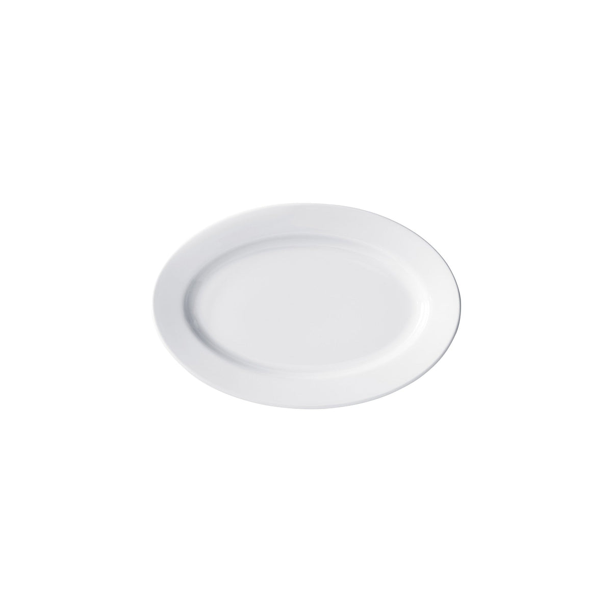BPO-1175 - Birkhall Porcelain Rolled Edge Platter, 11-3/4"L x 7-7/8"W x 1"H - White (12 Pieces/Case)