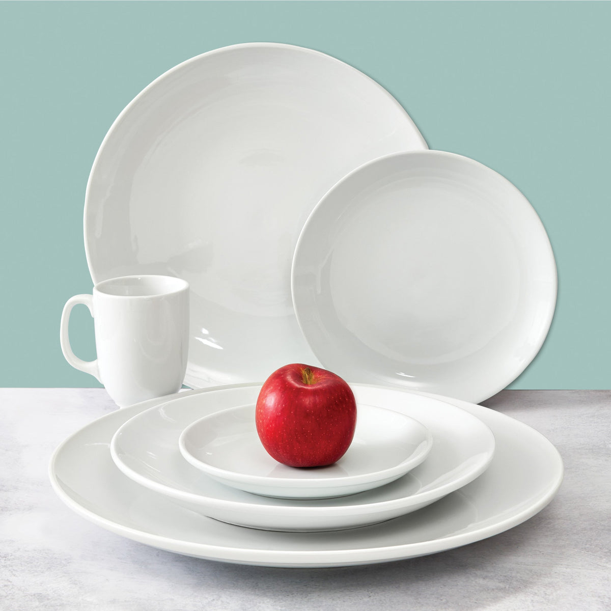 OKP-7 - Brechia Porcelain Coupe Plate 7" dia - White (36 Pieces/Case)