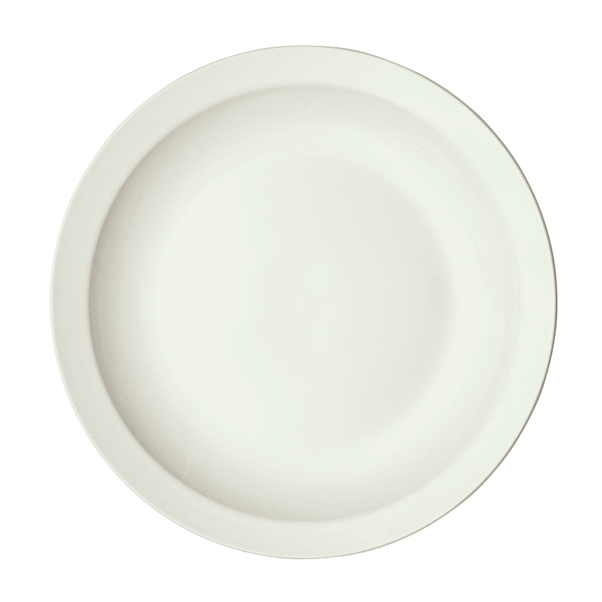 BPR-95NR-AW - Porcelain Narrow Rim Plate Porcelain - American White (24 Pieces/Case)