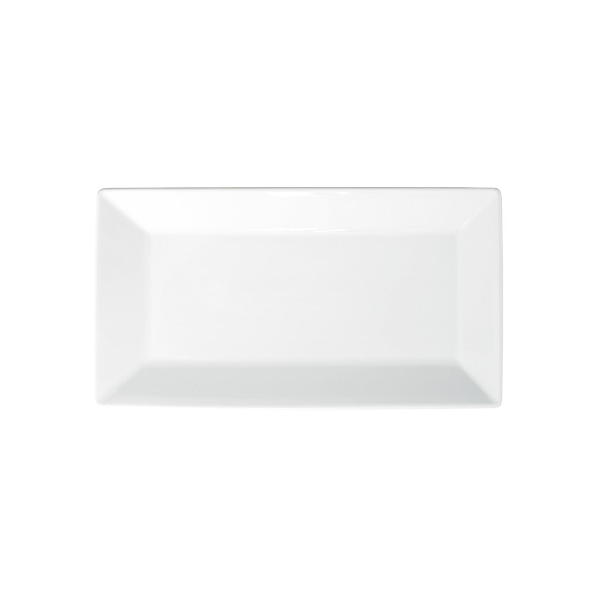 RPR-13 - Royalsquare Porcelain Rectangular Platter, 13"L x 7-1/4"W x 1"H - White (12 Pieces/Case)