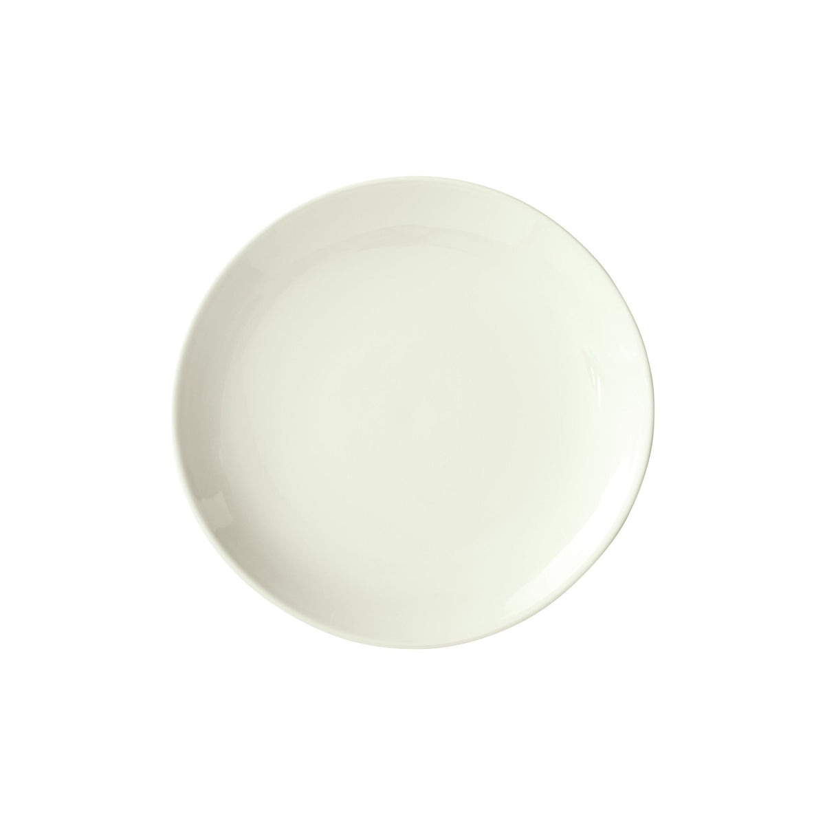 OKP-10-AW - Brechia Porcelain Coupe Plate 10" dia. - American White (12 Pieces/Case)