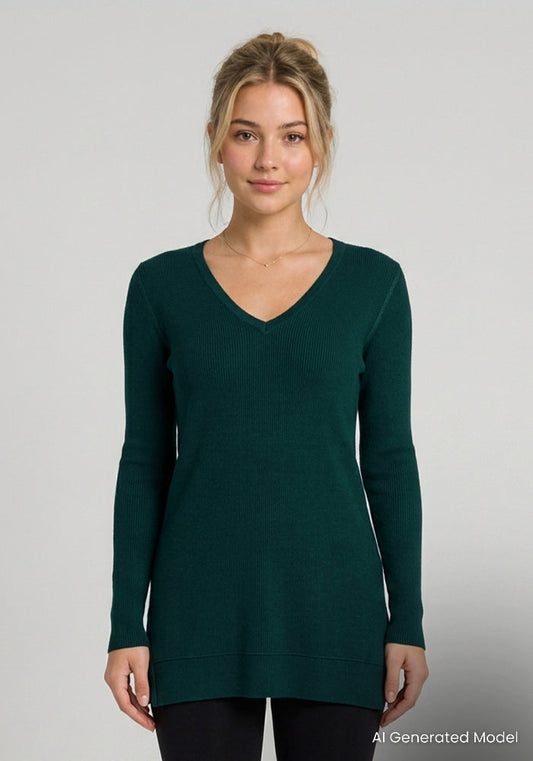 Evie Petite Tunic - Deep Pine