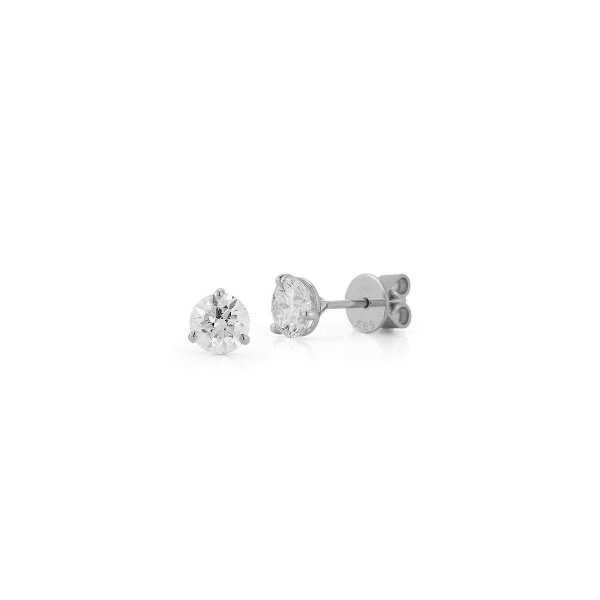 DRD Diamond Solitaire Studs 1.80 Ct. Total Weight