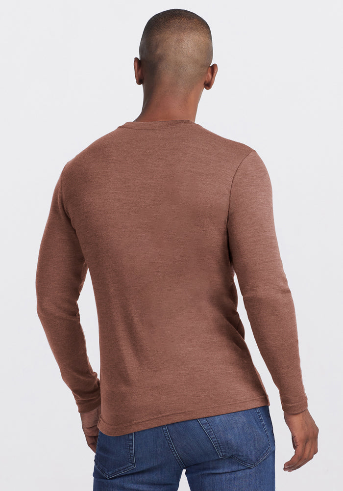 Easton Crew Neck Shirt - Sable Heather