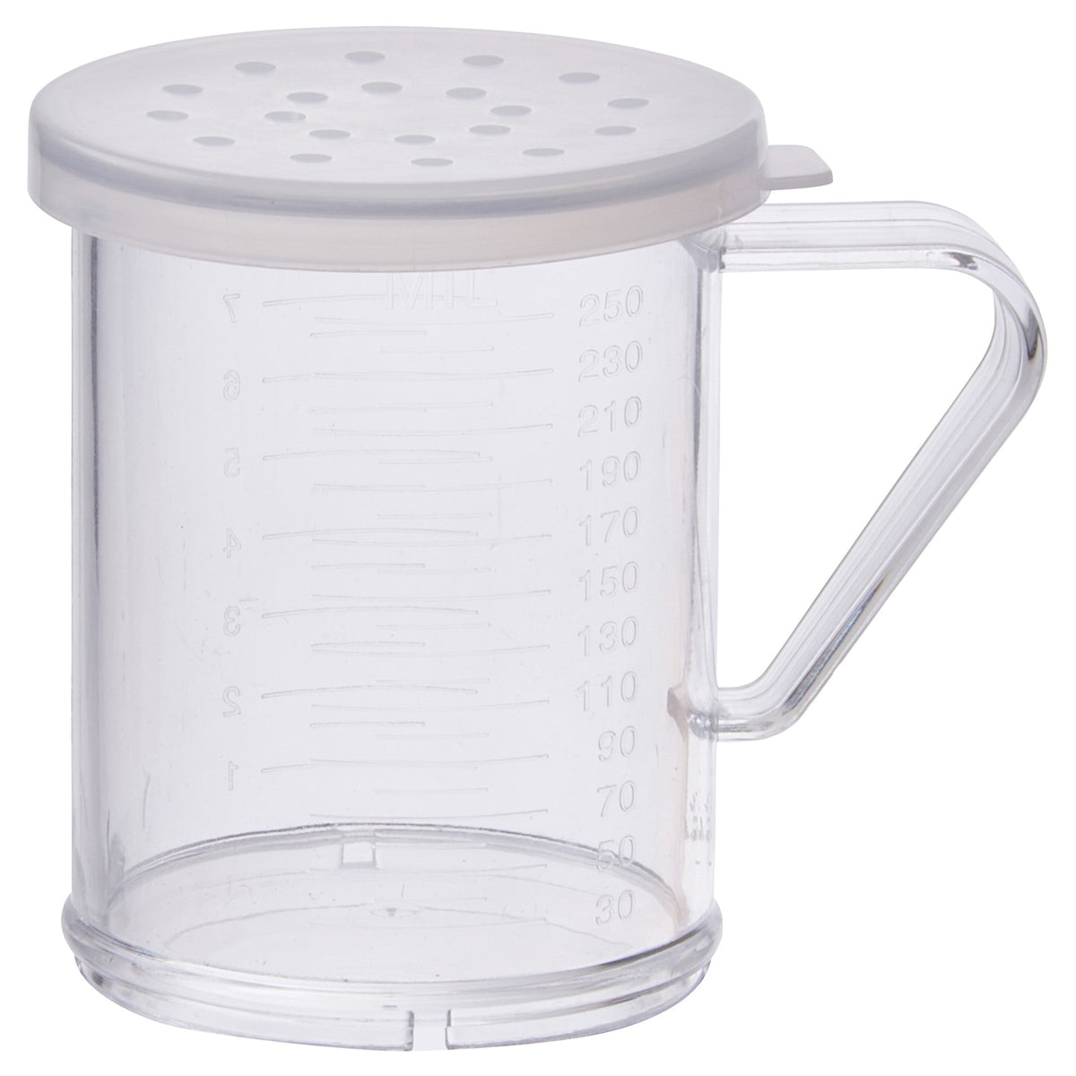 PDG-10CL - 10 oz Dredge with Clear Snap-on Lid - Large