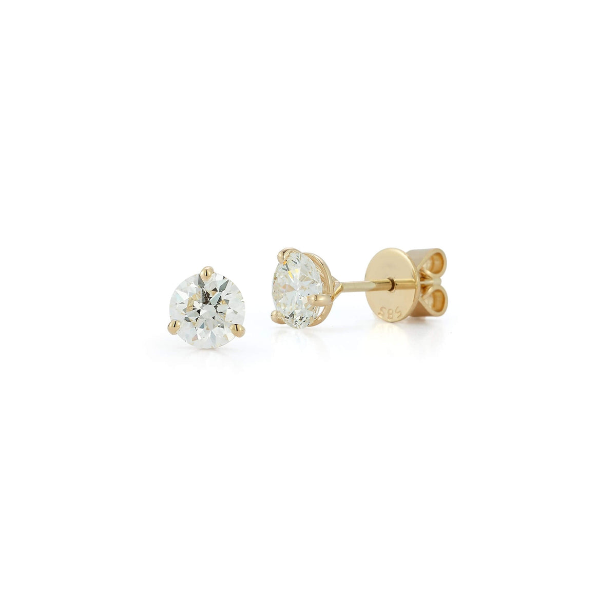 DRD Diamond Solitaire Studs 2.40 Ct. Total Weight