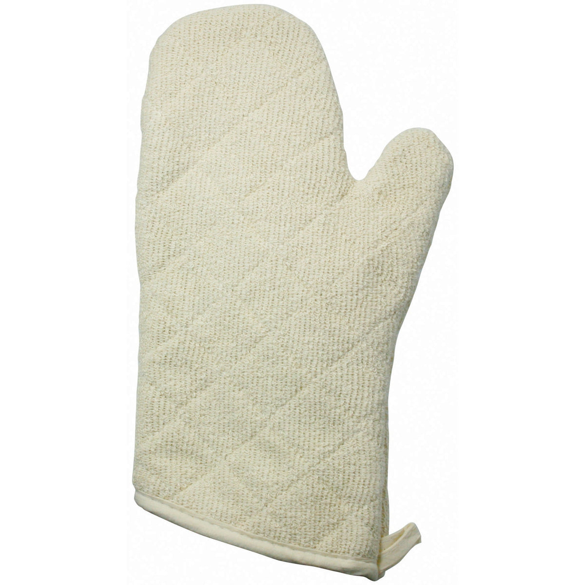 OMT-13 - Oven Mitt, Terry Cloth, Silicone Lining - 13"