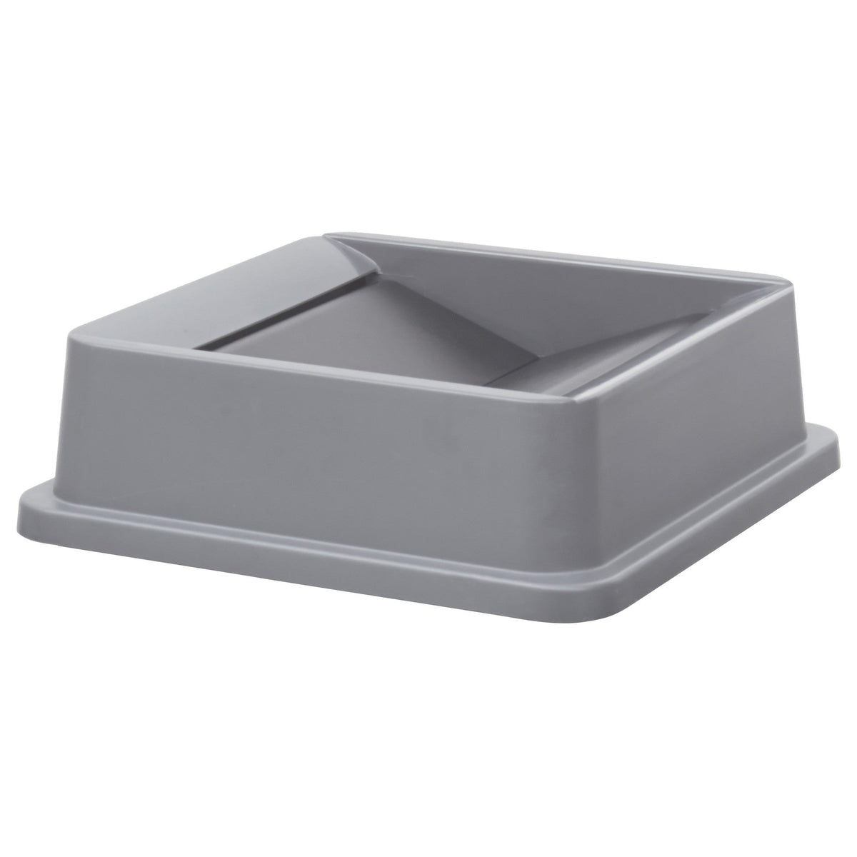 PTCSL-23G - Tall Square Trash Can Lid, Swing - 23 Gallon, Gray