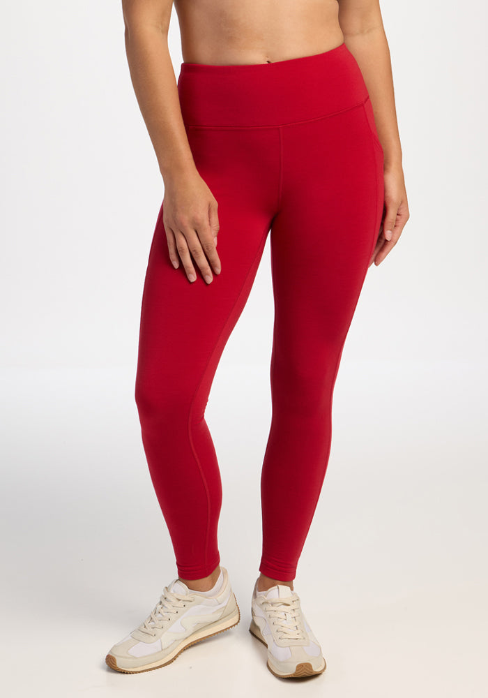Piper Pocket Leggings - Maraschino Cherry