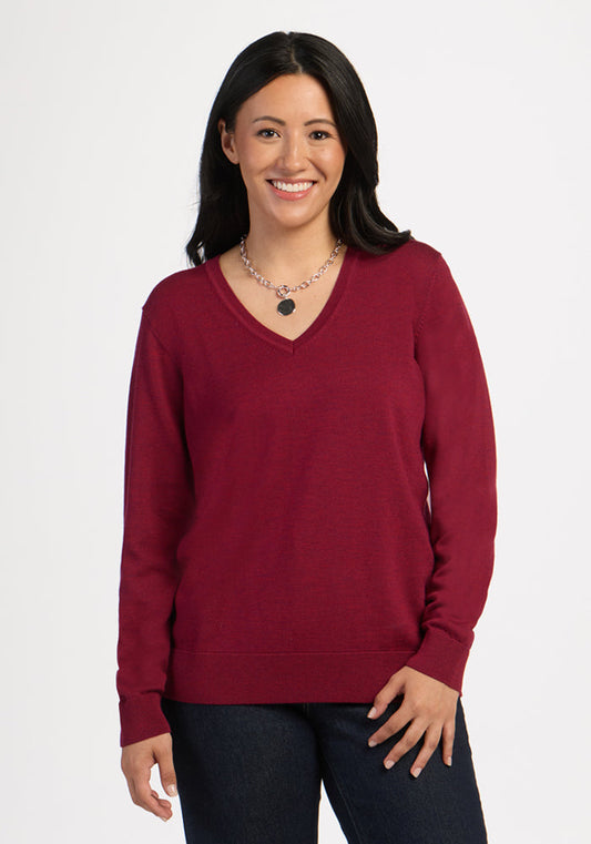 Francesca Sweater - Beet Red