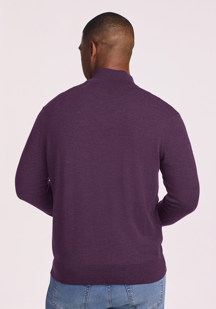 Enzo 1/4 Zip - Purple Iris