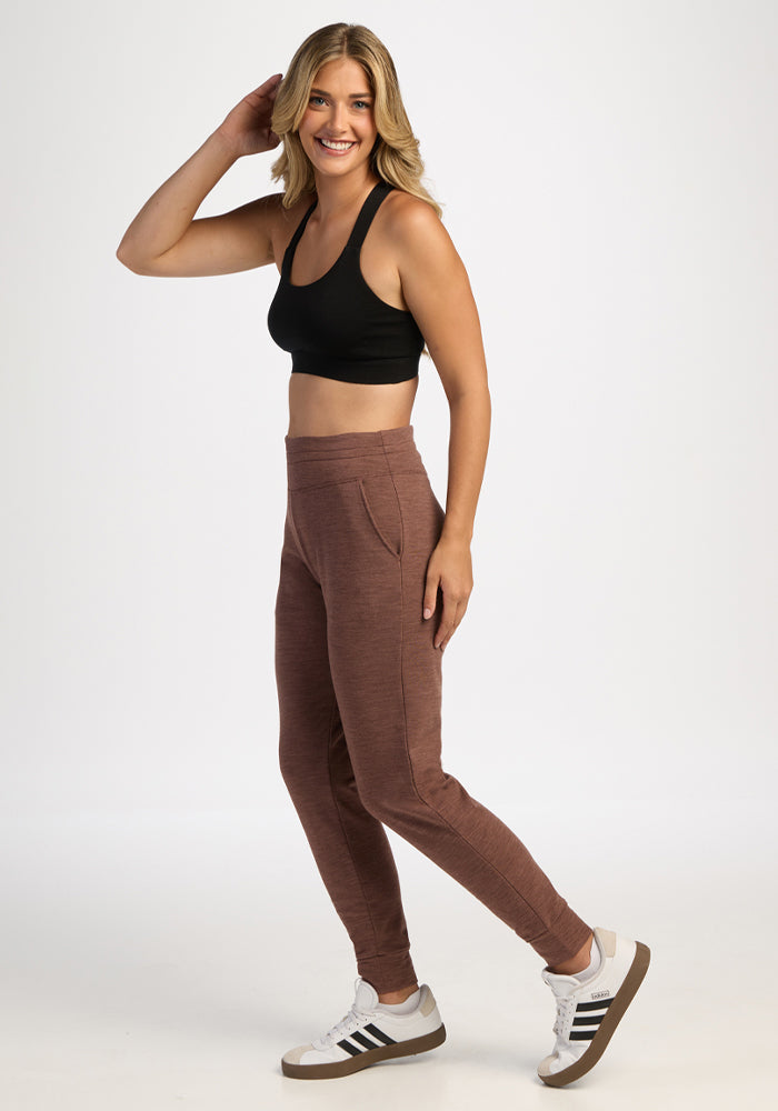 Willa Joggers Petite - Sable Heather