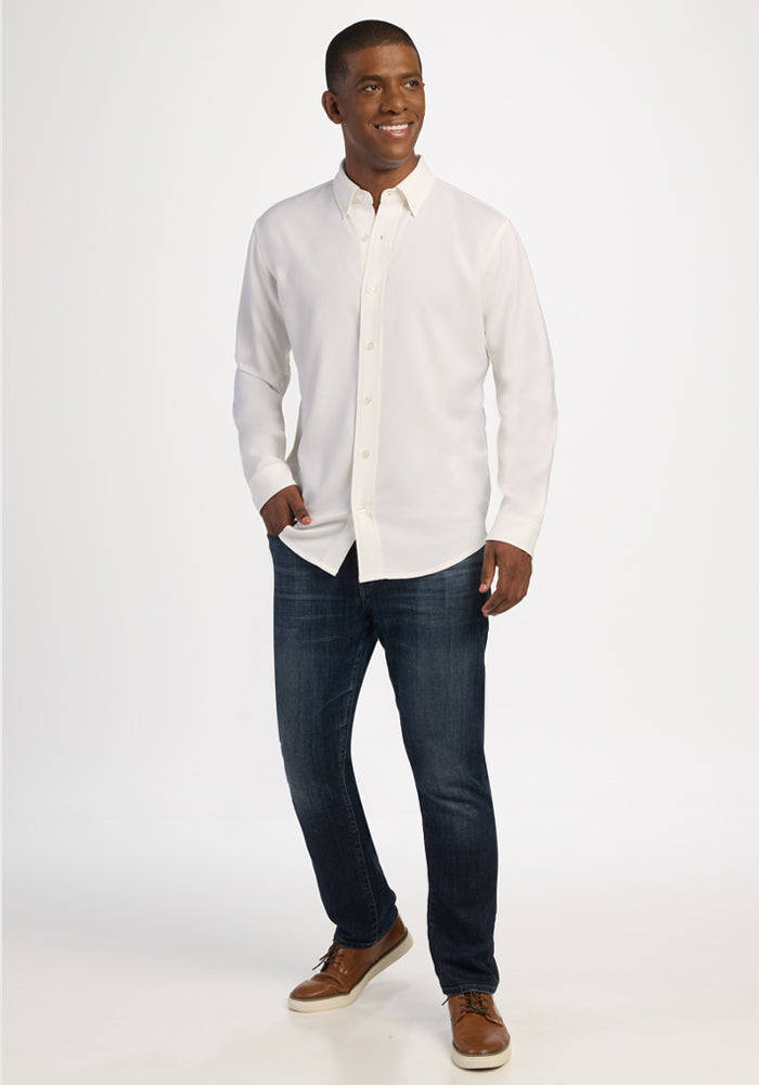 Nash Button Up - Eggshell