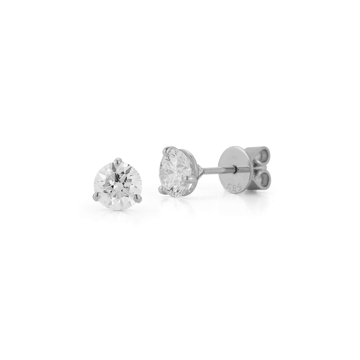 DRD Diamond Solitaire Studs 3.00 Ct. Total Weight