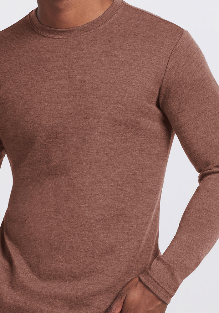 Easton Crew Neck Shirt - Sable Heather