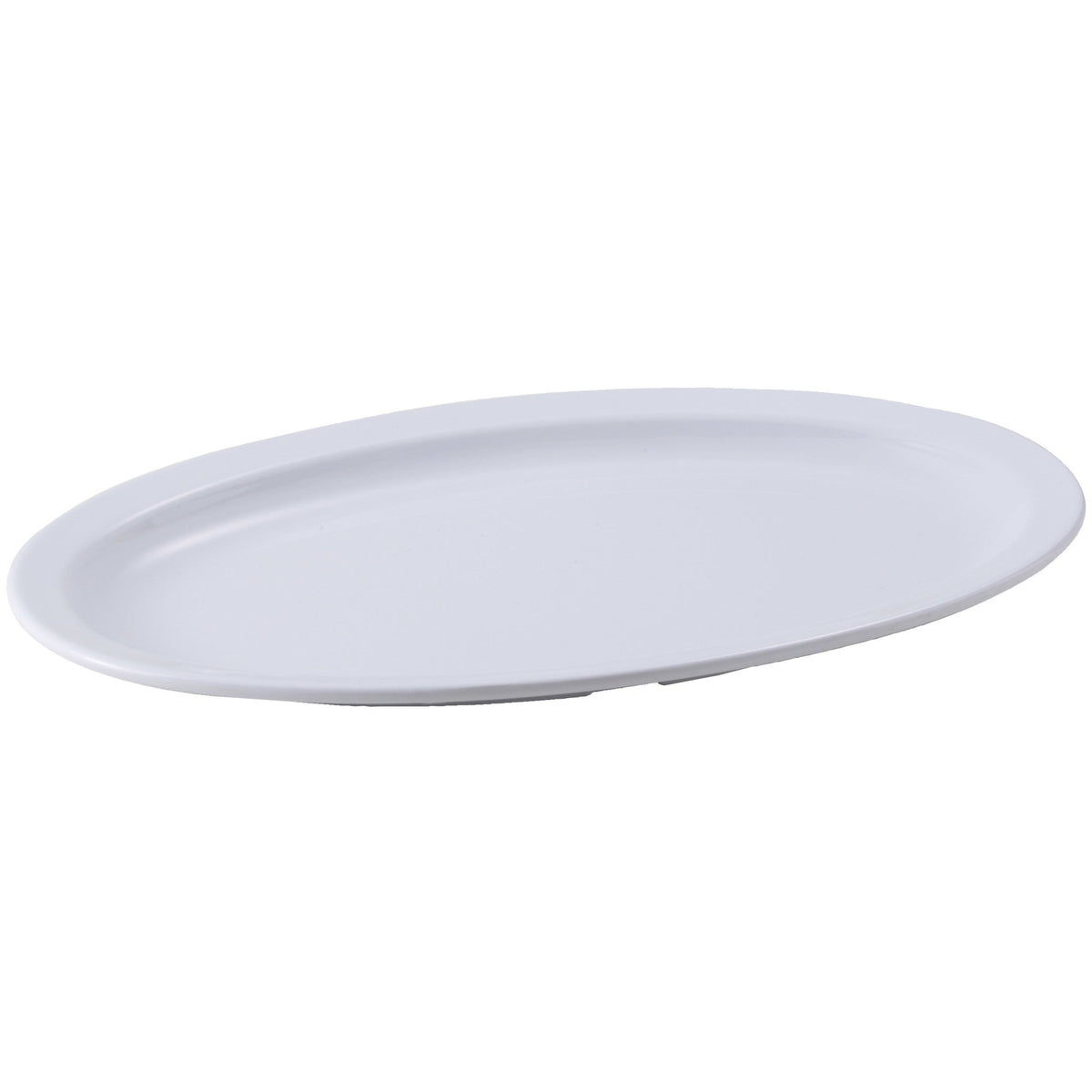 MMPO-1510W - Melamine 15-1/2" x 10-7/8" Oval Platter - White