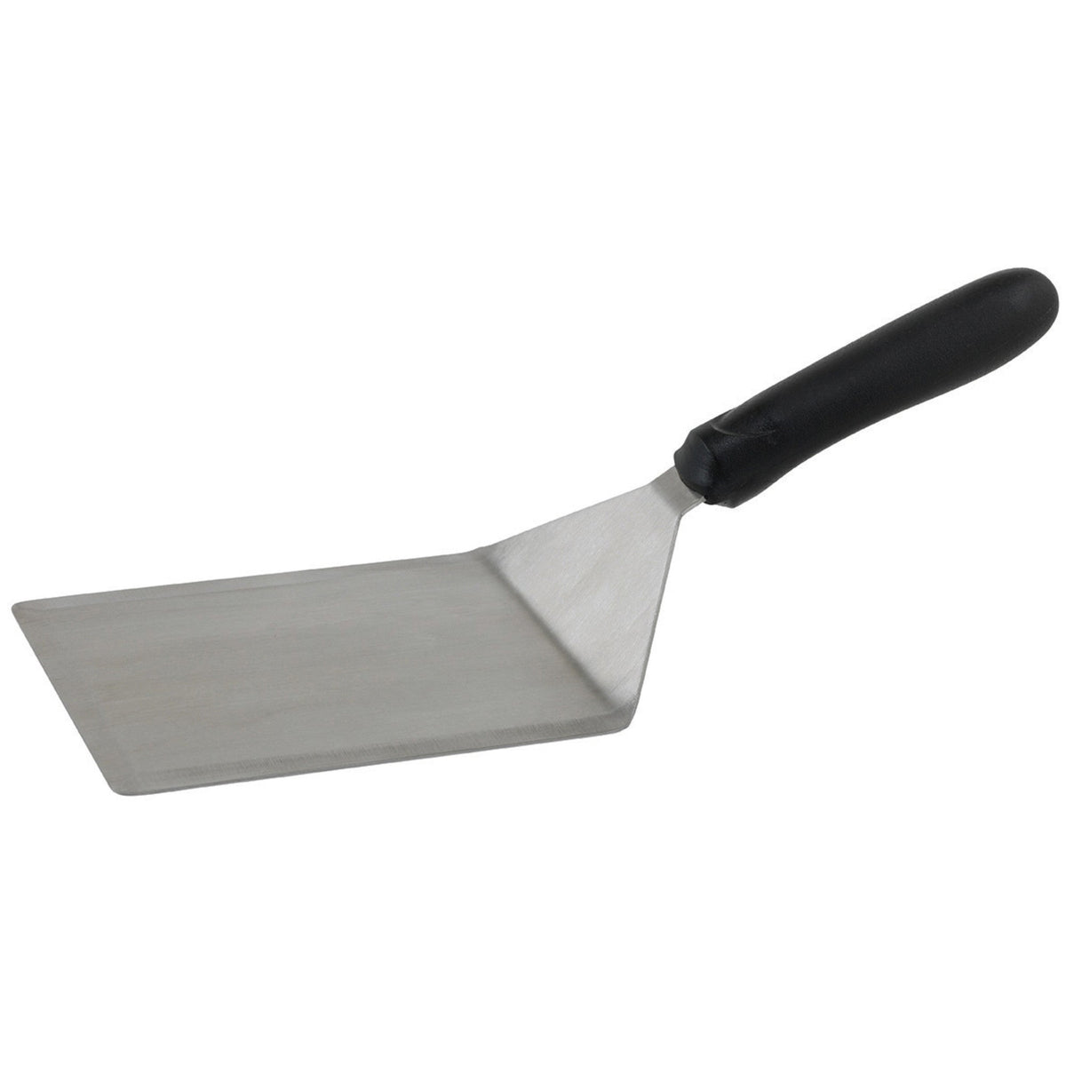 TKP-63 - Extra Heavy Turner with Cutting Edge, Black Polypropylene Handle, 5" x 6" Blade