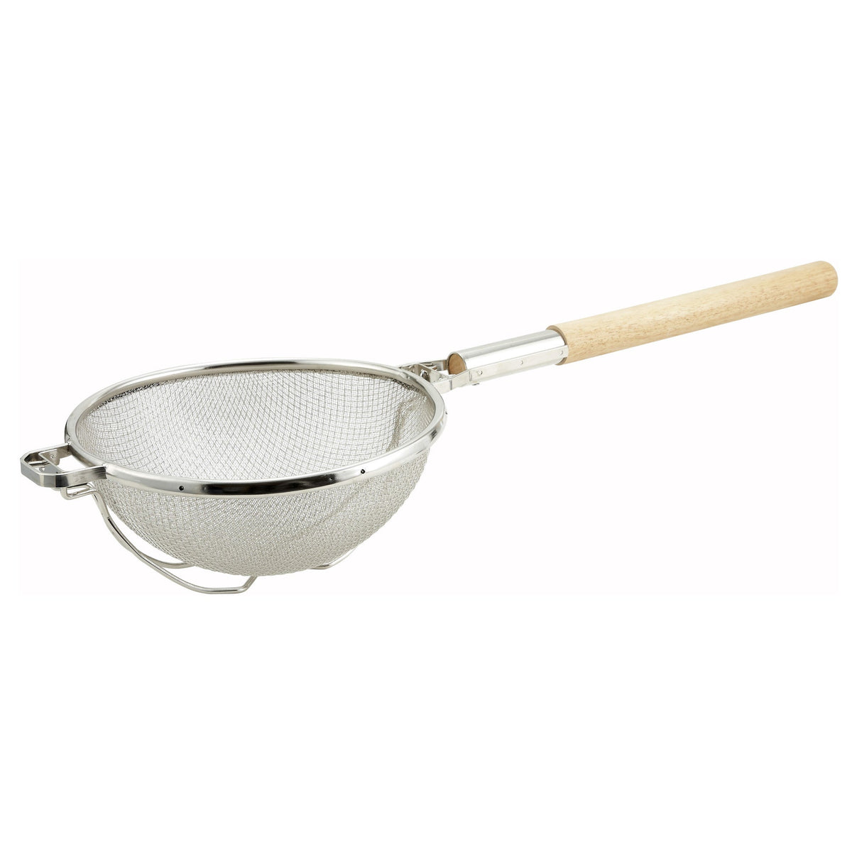 MST-1010D - 10-1/2" Reinforced Double Fine Mesh Strainer with Round Handle